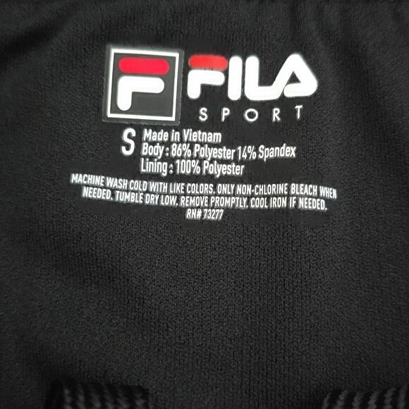 FILA Pink Black Lined Elastic Waist Drawstring Running  Yoga Shorts - Picture 4 of 6